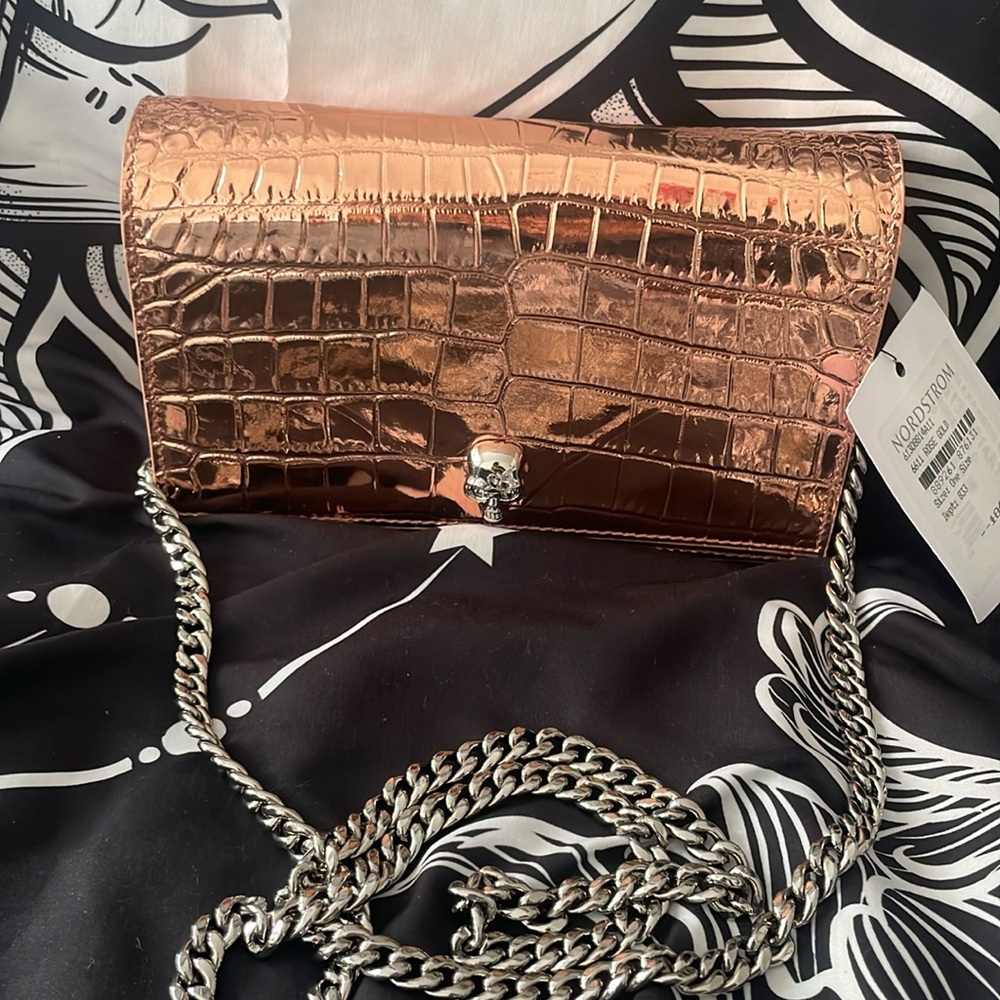 Mini skull leather Alexander McQueen
cocodrilo, shoulder bag